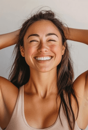 Woman walking with dog
